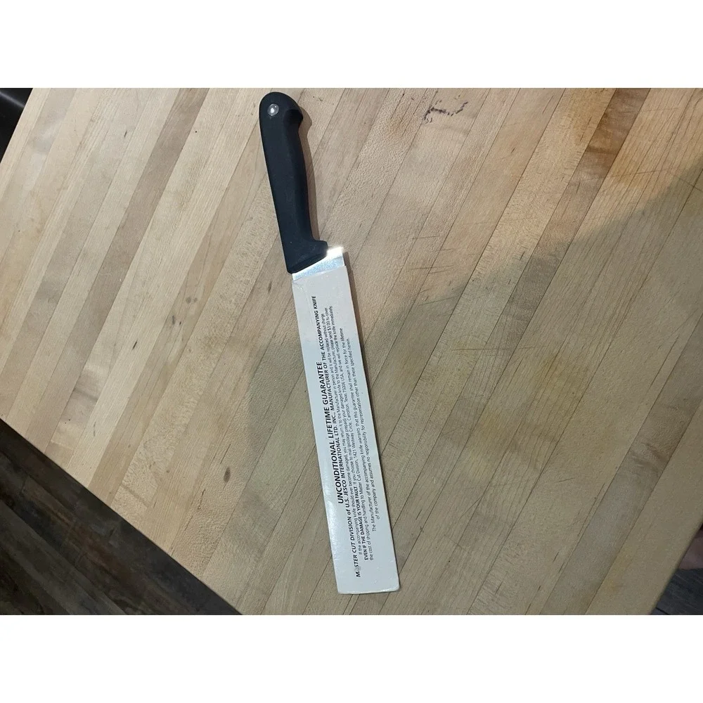 Master Cut by Jessco Chef Knife Stainless Steal w/Sleeve Serrated Cutlery 13